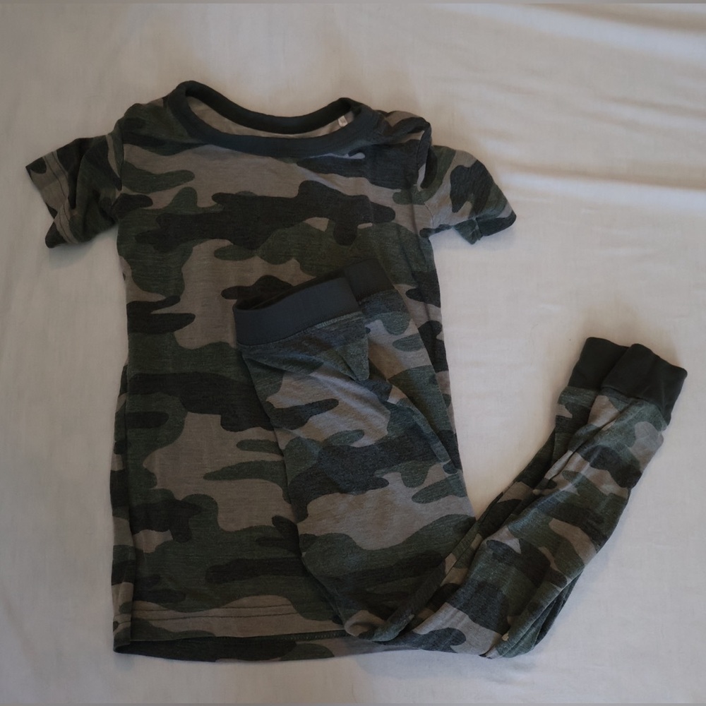 Little Sleepies Long Sleeve and Pants - Vintage Camo - Size 12-18 Months
